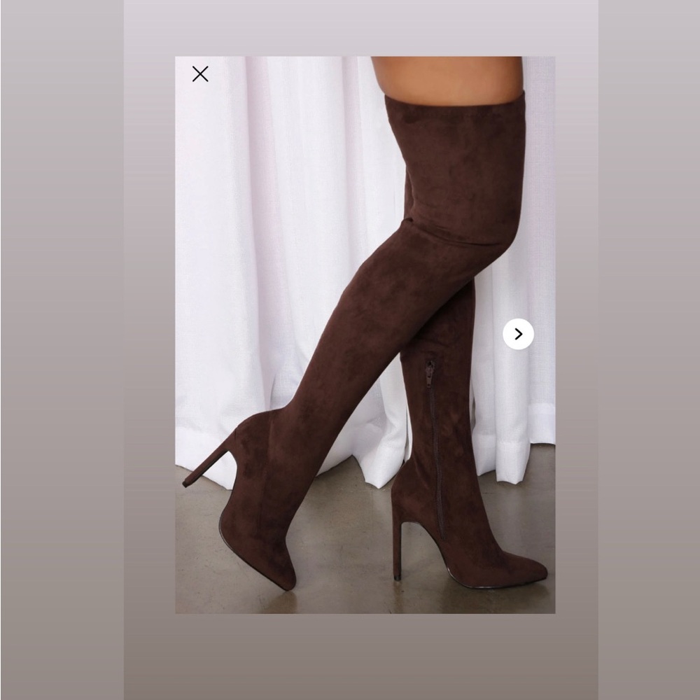 Elegant Brown Over-the-Knee Boots